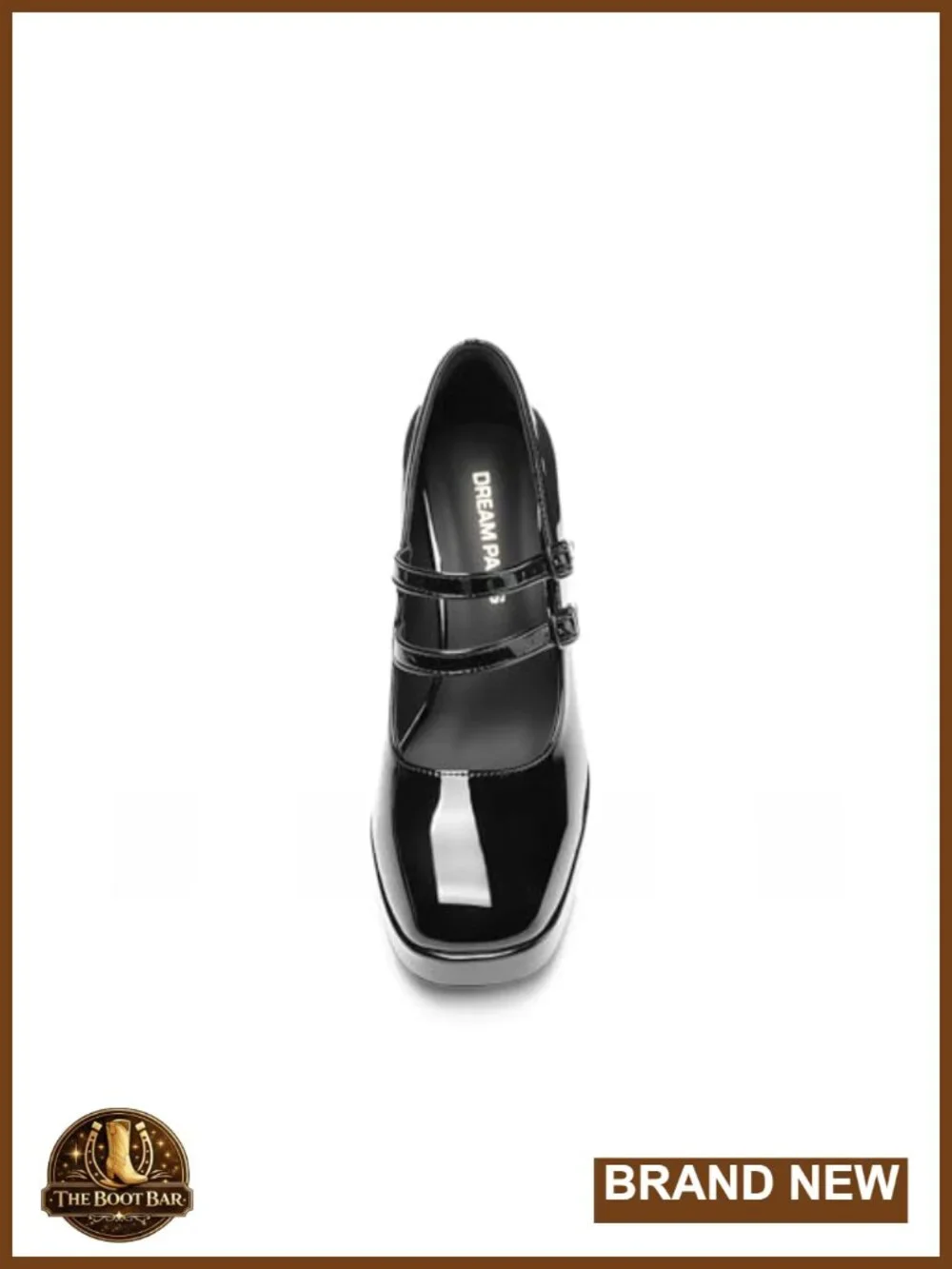 Platform Mary Jane Chunky Heels 3.74
